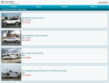 Tablet Screenshot of abcautosales.net